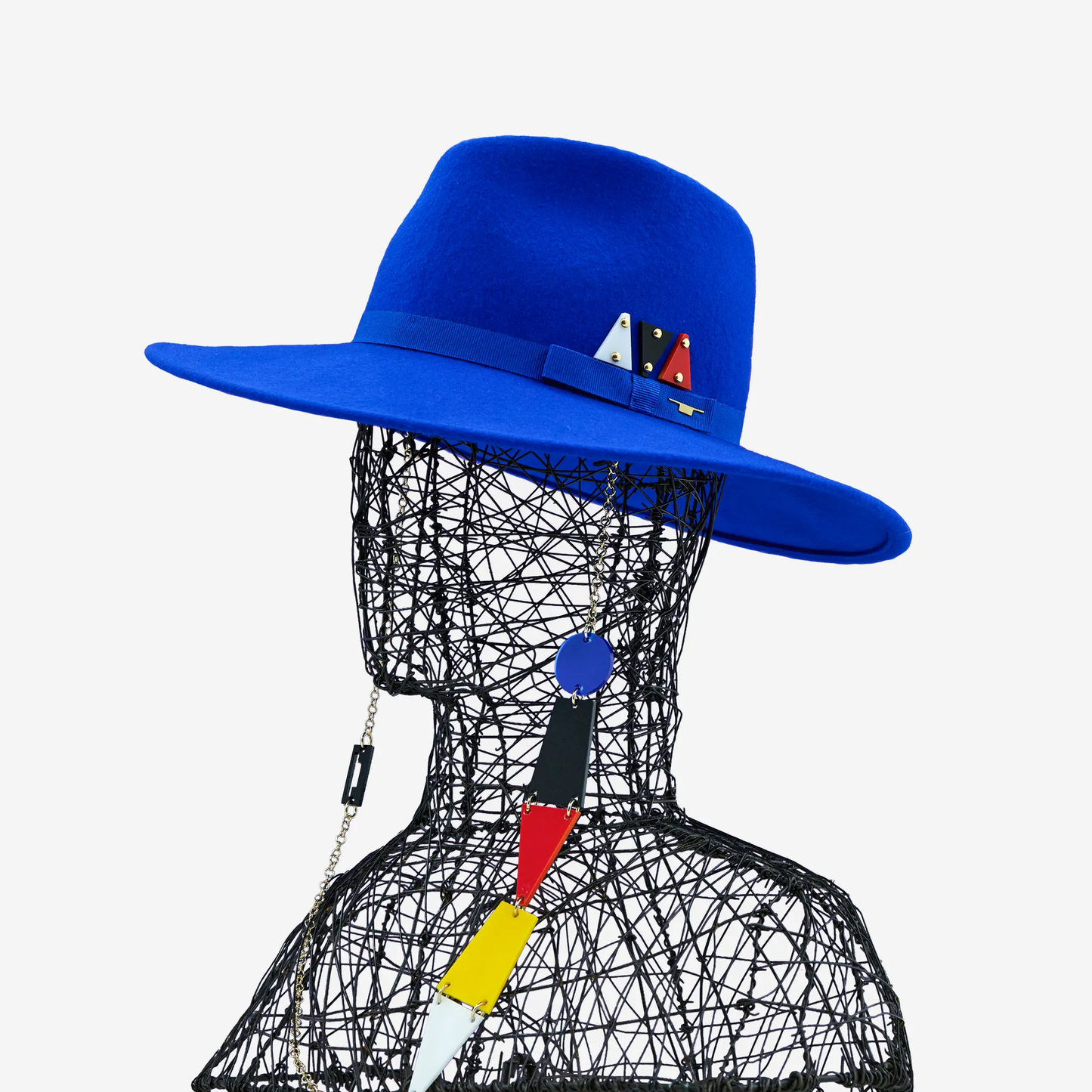 Fedora asimmetrico in feltro lana LICINI COLLECTION