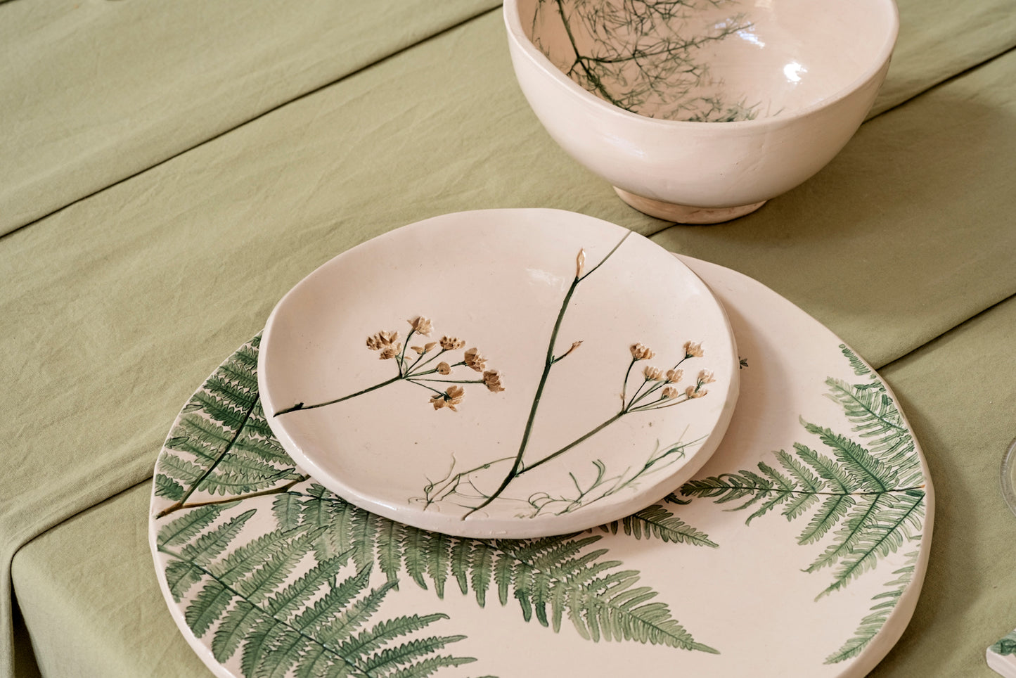 Set piatti botanici dessert (6 pezzi)