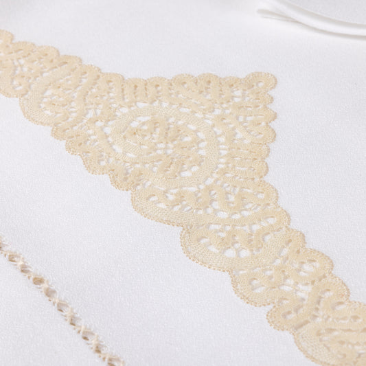 Coppia di asciugamani bianca