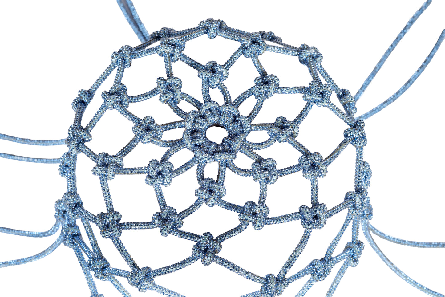 Mesh Hat strass con frange