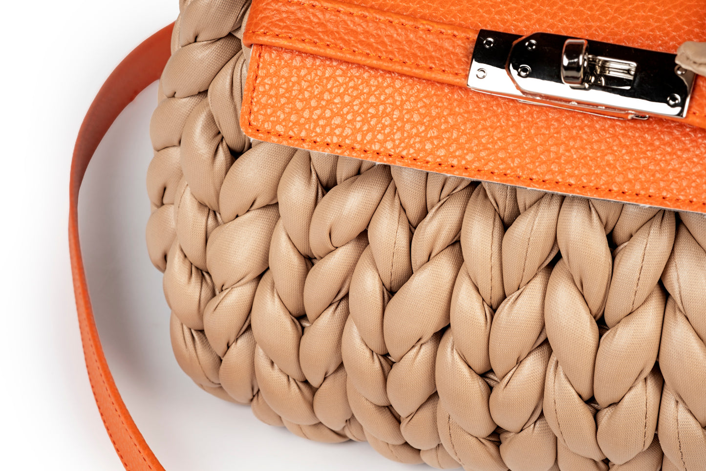 Borsa Chunky Chic beige e rame