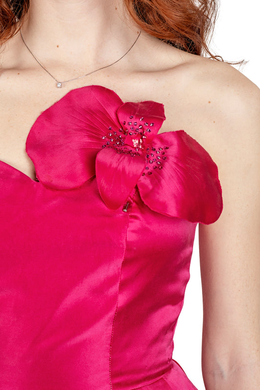 Abito lungo Betzy in shantung