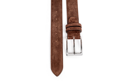 Cintura in scamosciato marrone