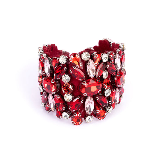 Bracciale cristalli Swarovski® colore rosso
