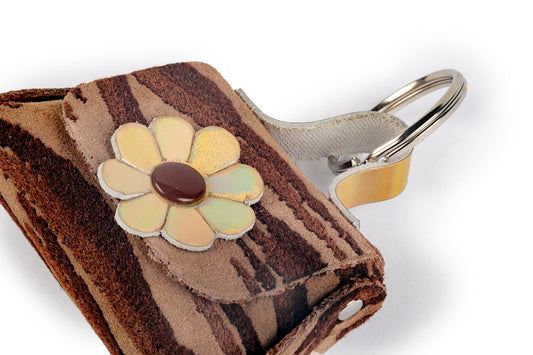 Portachiavi borsetta zebrata