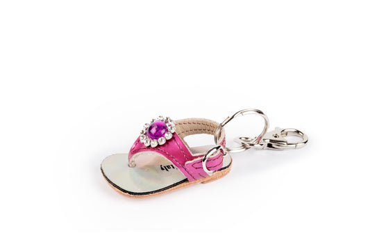 Portachiavi infradito rosa