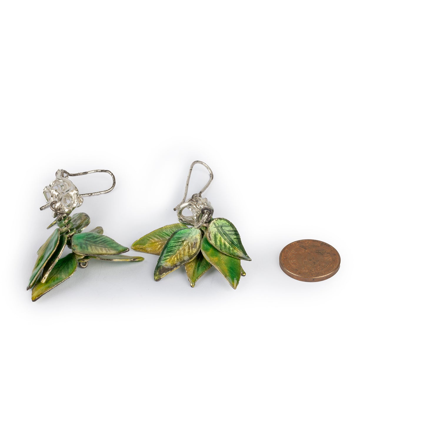 Orecchini foglie argento 925