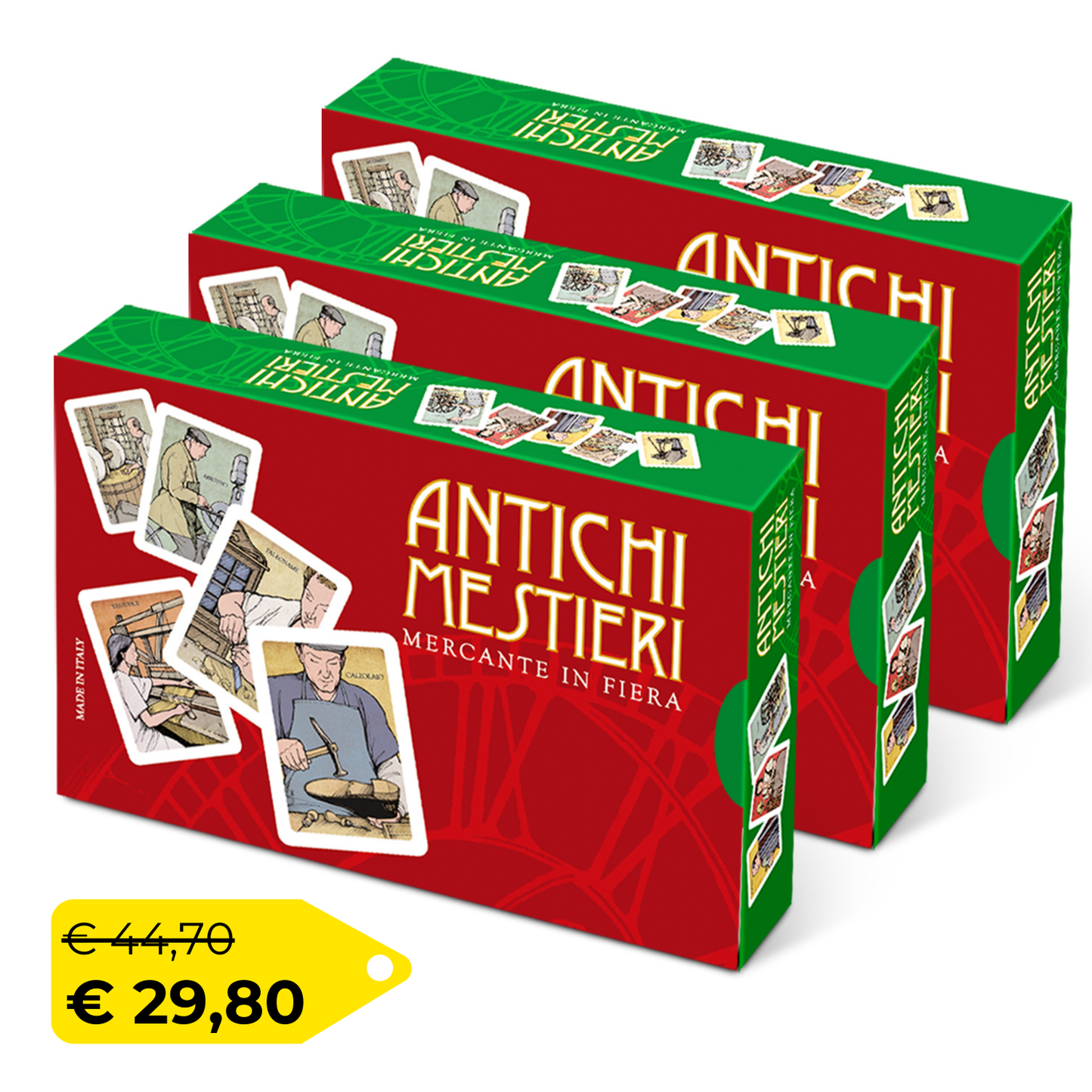 Carte da gioco mercante in fiera – Antichi Mestieri