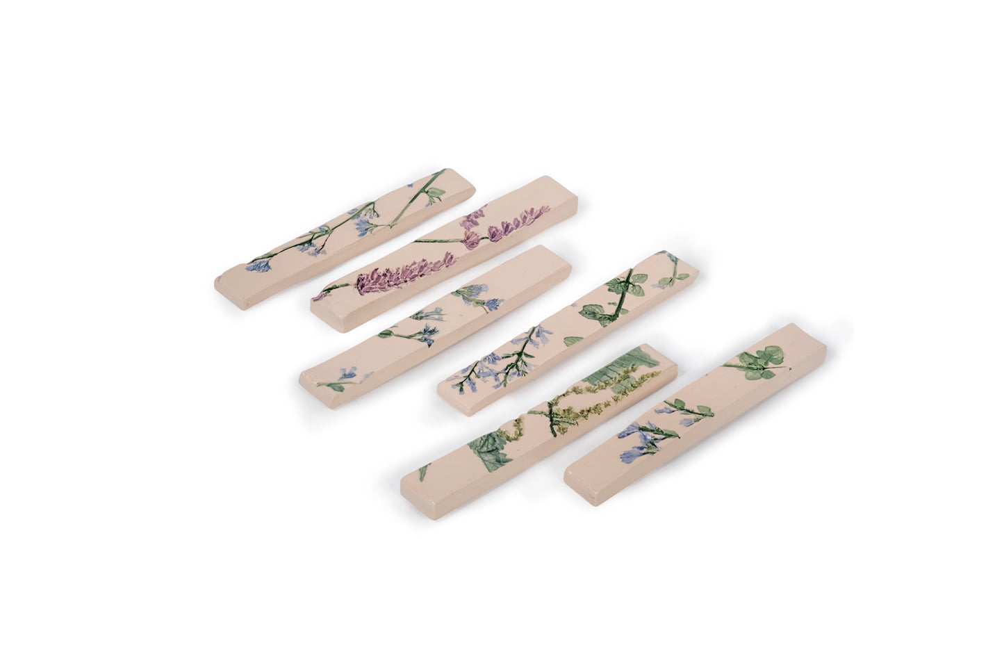 Set di poggiaposate o segnaposto botanici (6 pezzi)