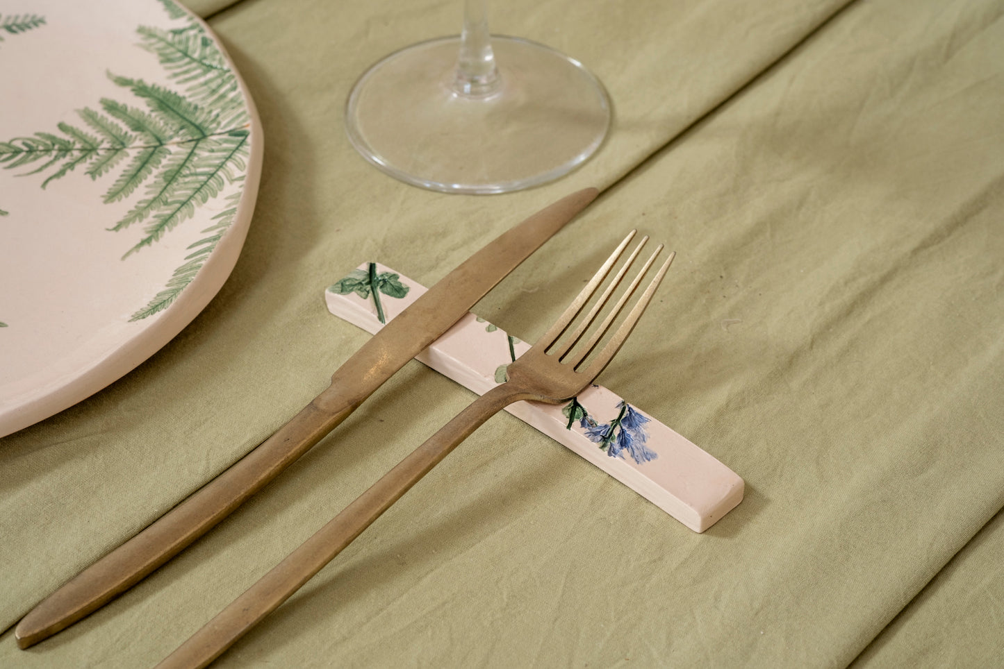 Set di poggiaposate o segnaposto botanici (6 pezzi)