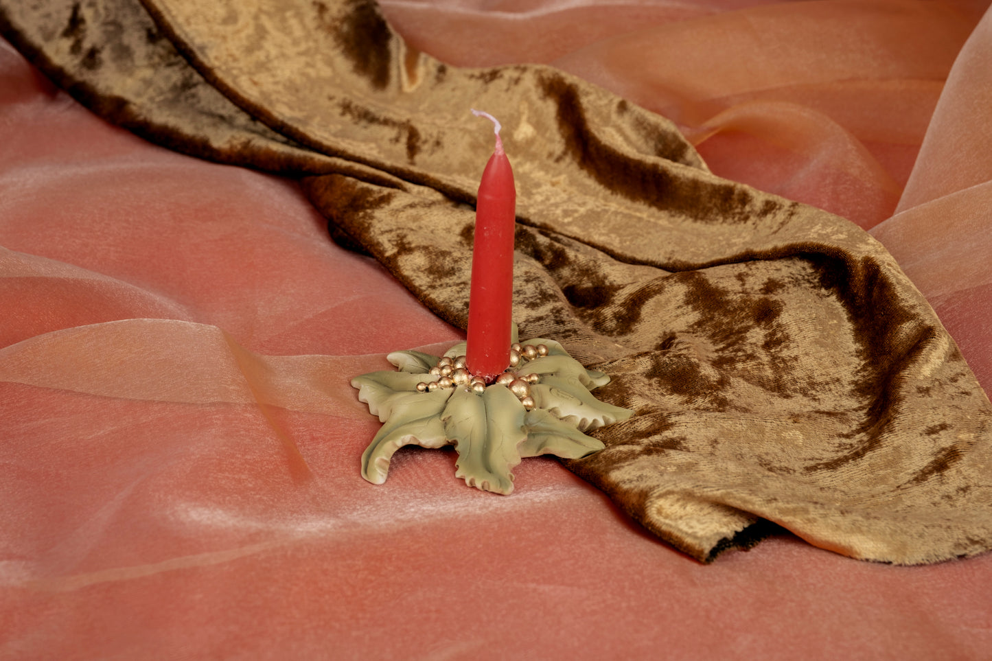 Portacandela pungitopo - Decorazione di Natale