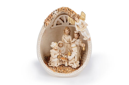 Presepe dentro uovo - Decorazione di Natale