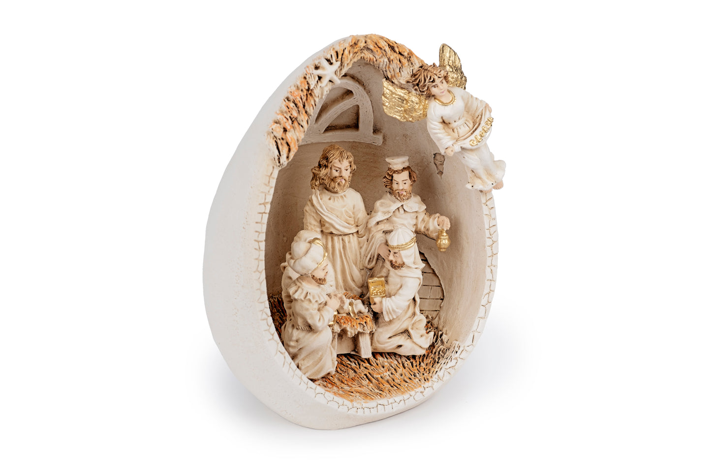 Presepe dentro uovo - Decorazione di Natale