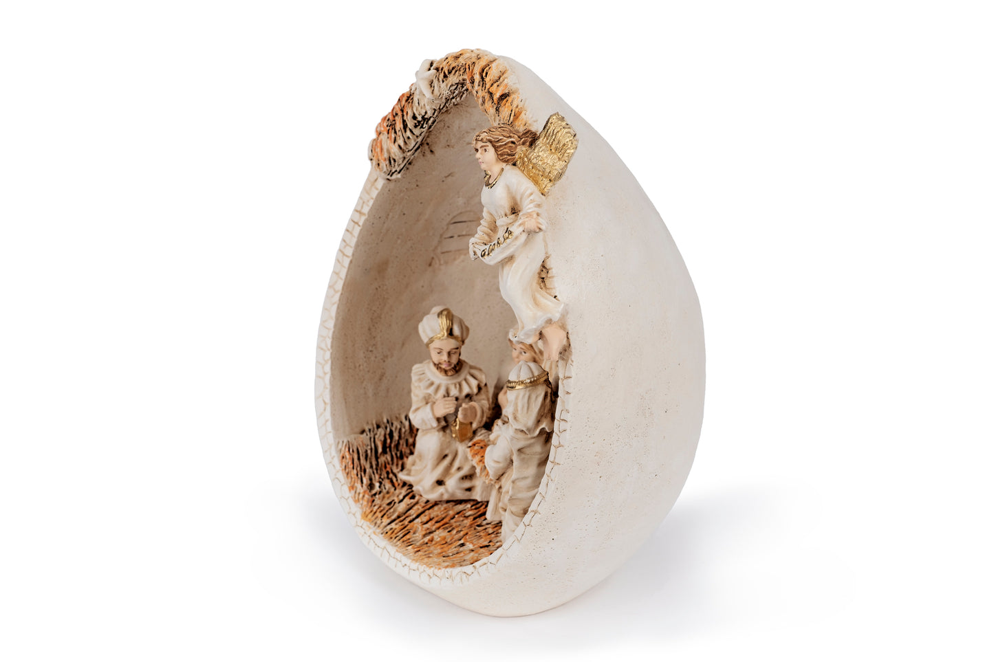 Presepe dentro uovo - Decorazione di Natale