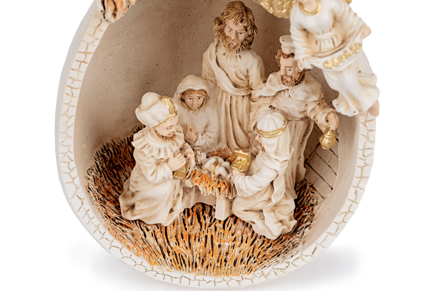 Presepe dentro uovo - Decorazione di Natale