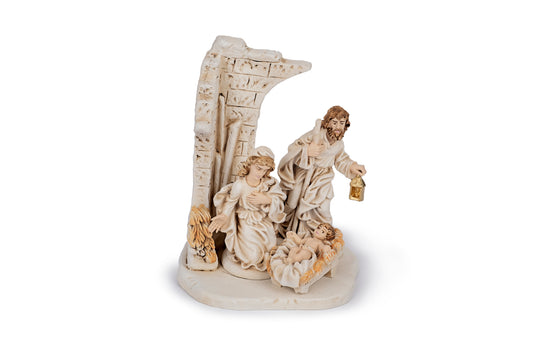 Presepe con muro - Decorazione di Natale