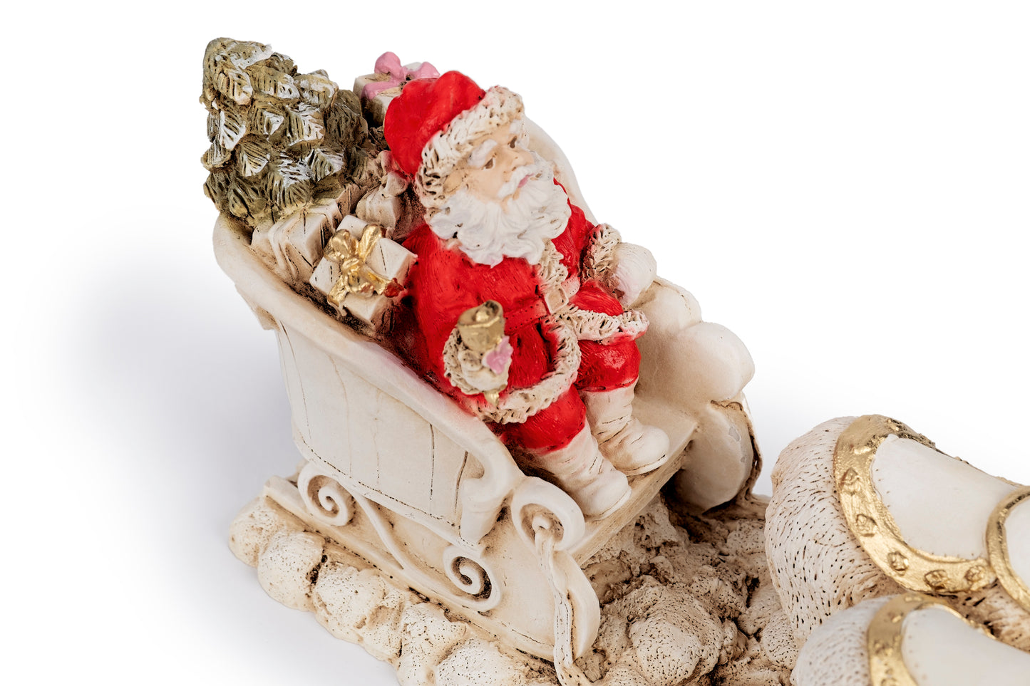 Babbo Natale su slitta con orsi polari