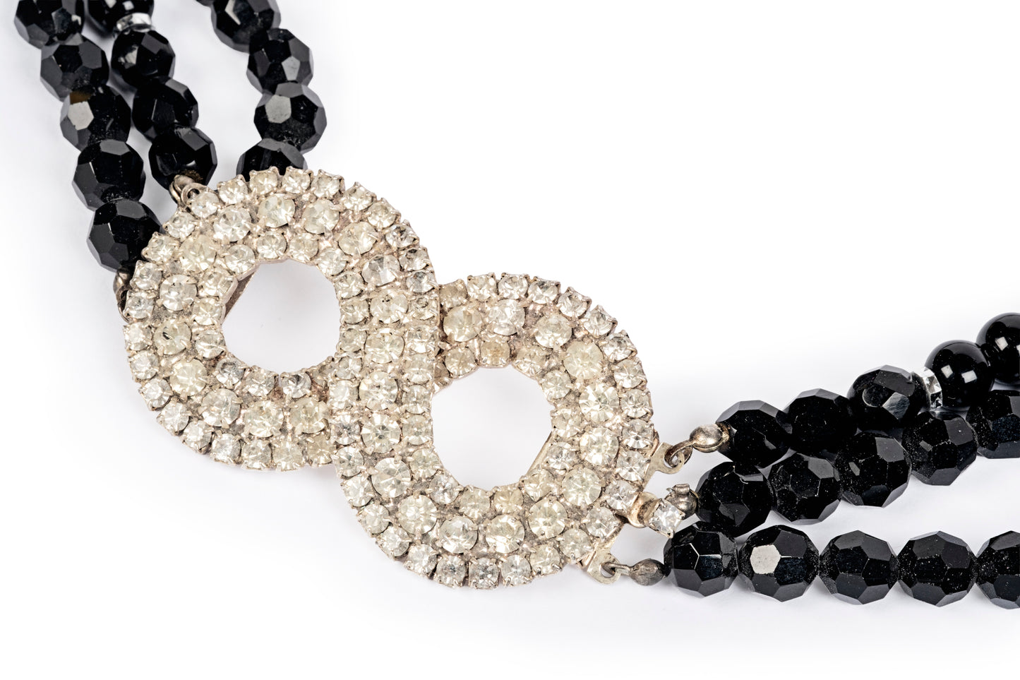 3連クリスタルネックレス