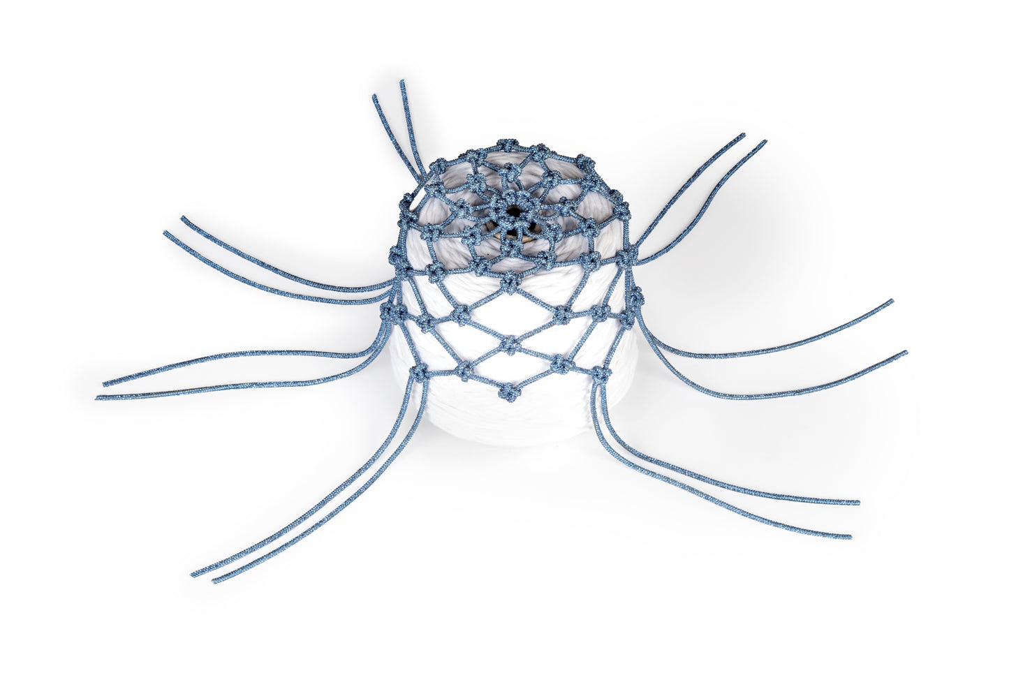 Mesh Hat strass con frange