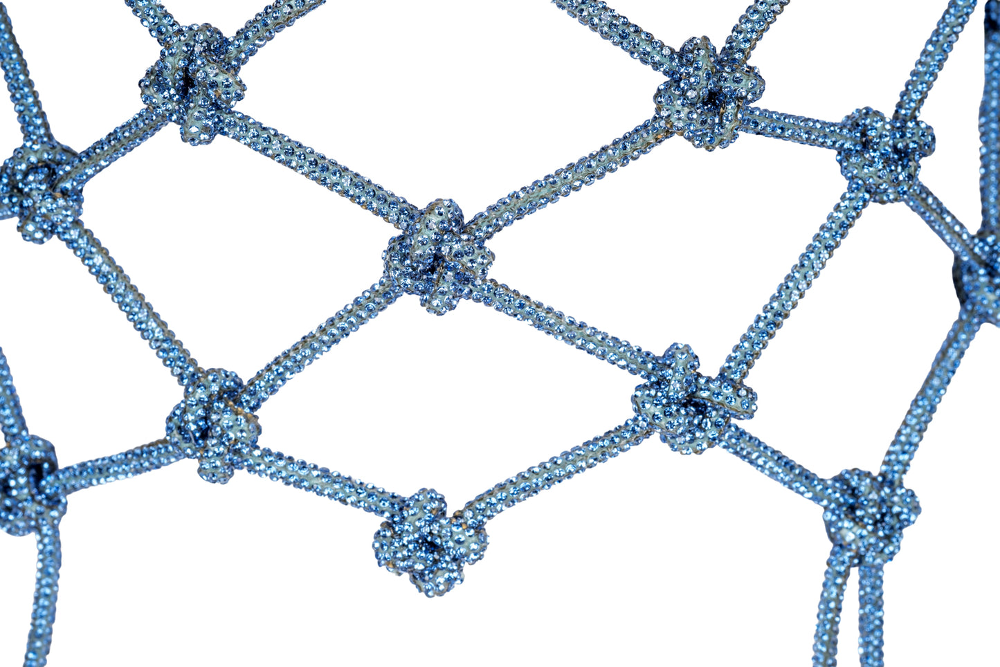 Mesh Hat strass con frange