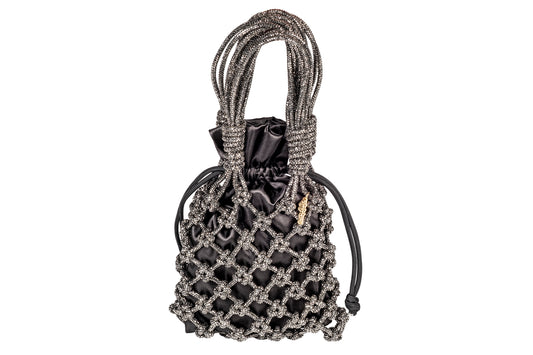 Borsa a rete in strass