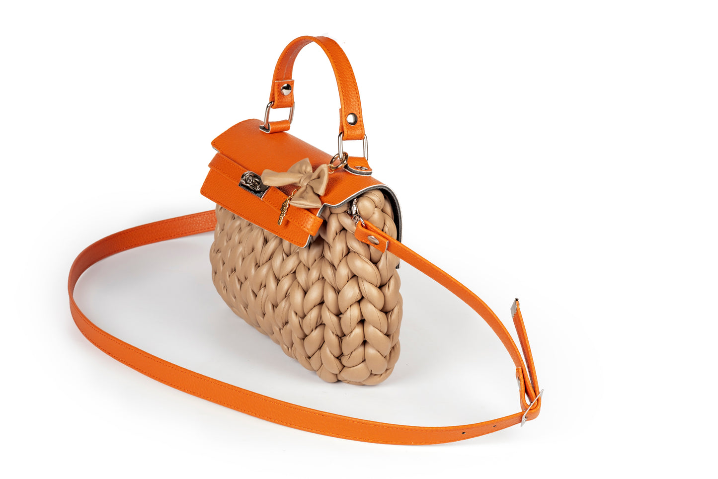 Borsa Chunky Chic beige e rame