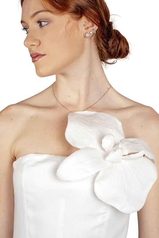 Abito da sposa in lino