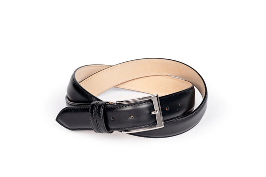Cintura in vitello nero