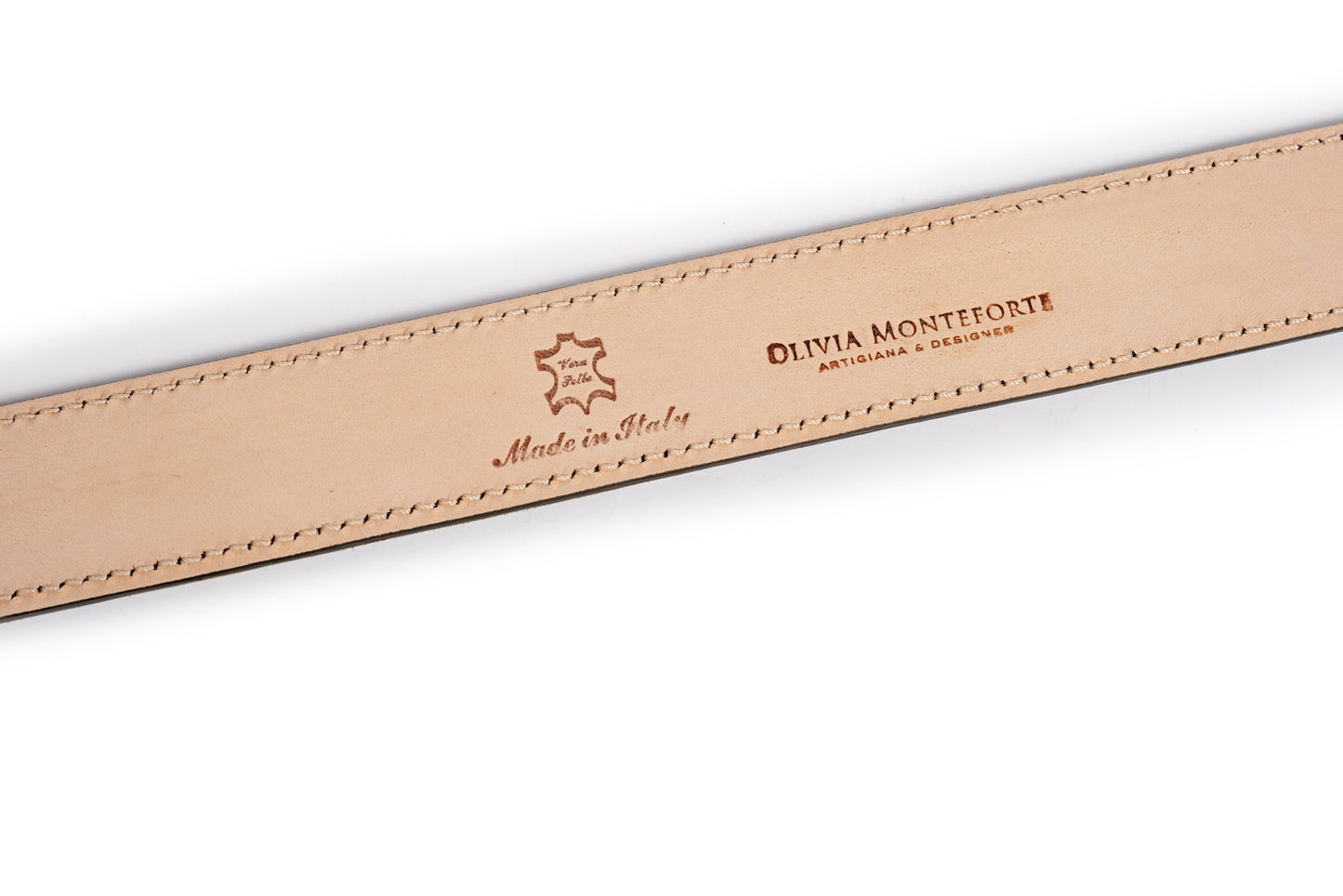 Cintura in scamosciato verde oliva