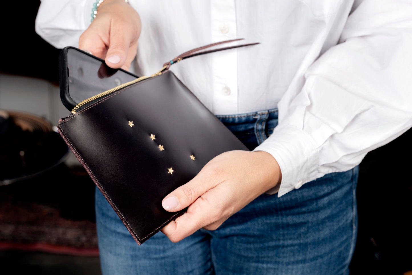 Pochette stellare in vitello