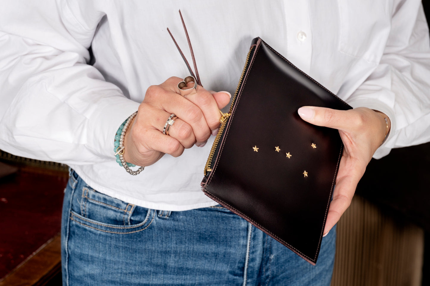 Pochette stellare in vitello