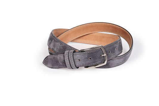 Cintura in scamosciato grigio