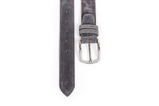 Cintura in scamosciato grigio