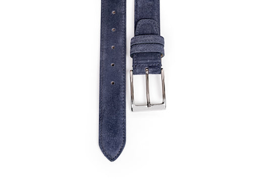 Cintura in scamosciato blu navy