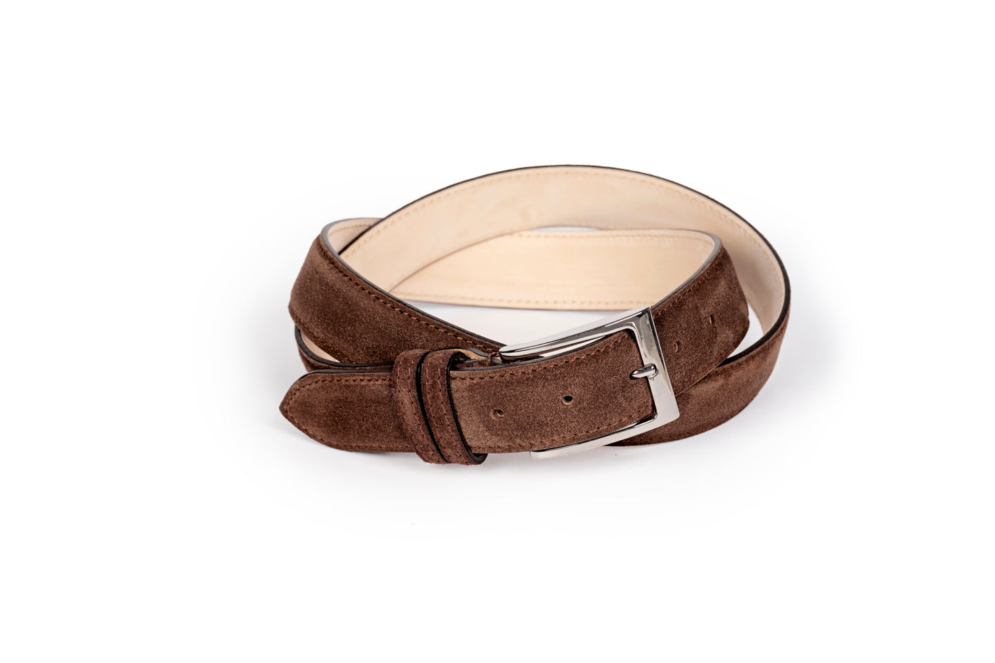 Cintura in scamosciato marrone