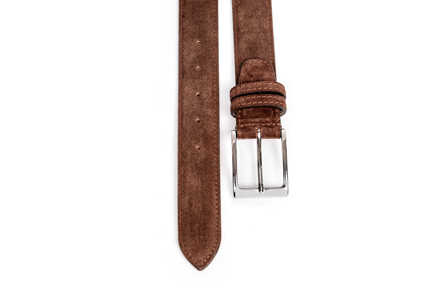 Cintura in scamosciato marrone