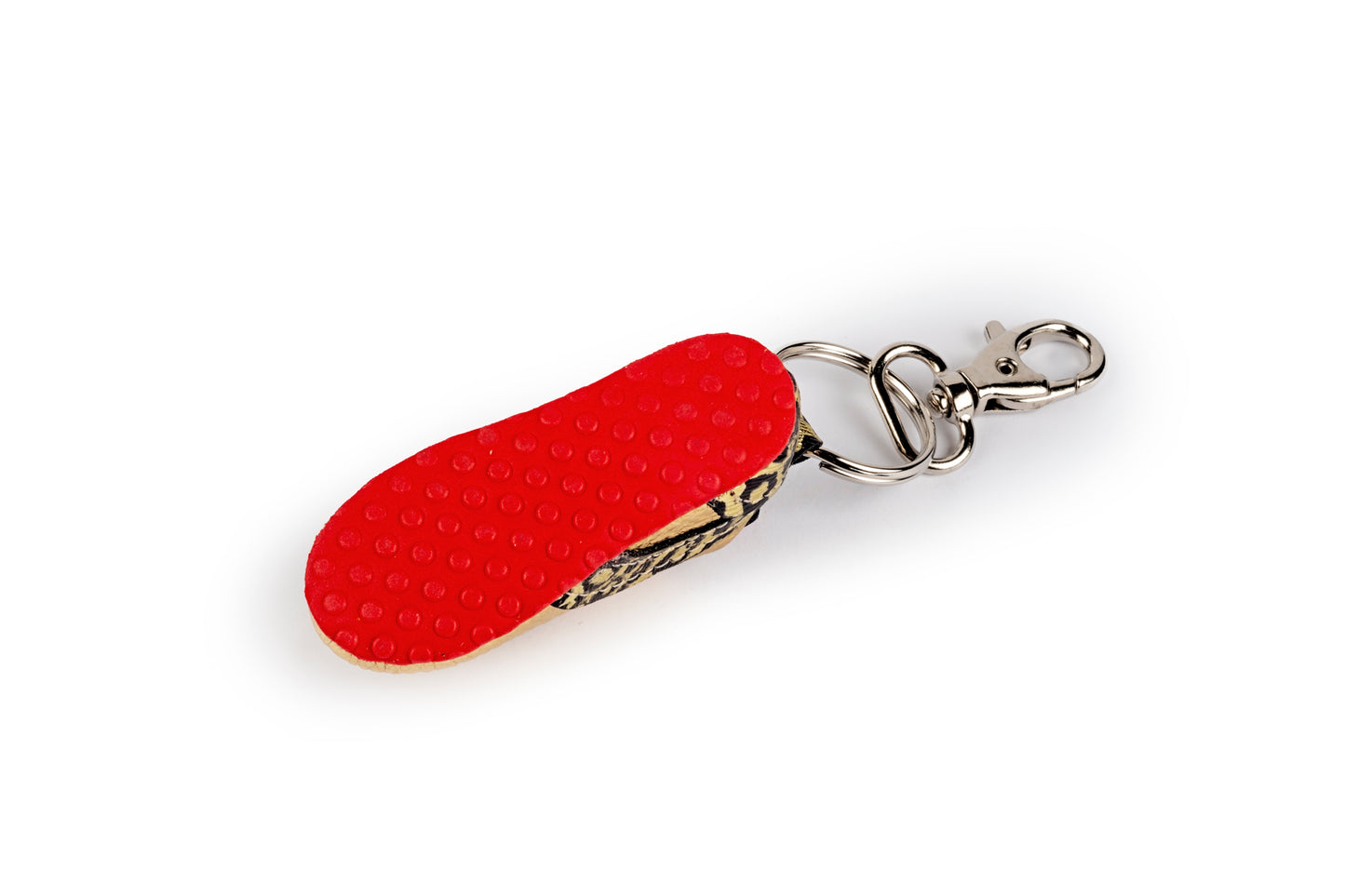 Portachiavi scarpina tennis maculata oro