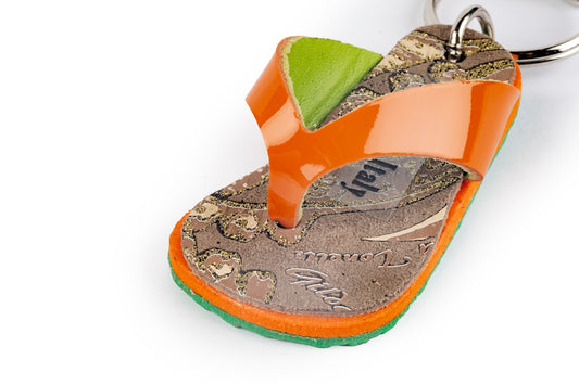Portachiavi ciabattina mare arancione