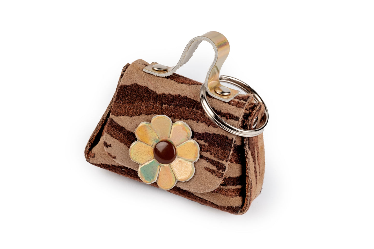 Portachiavi borsetta zebrata