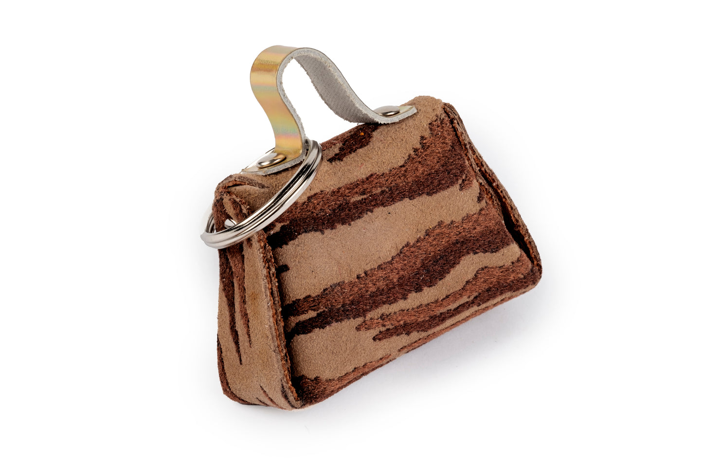 Portachiavi borsetta zebrata