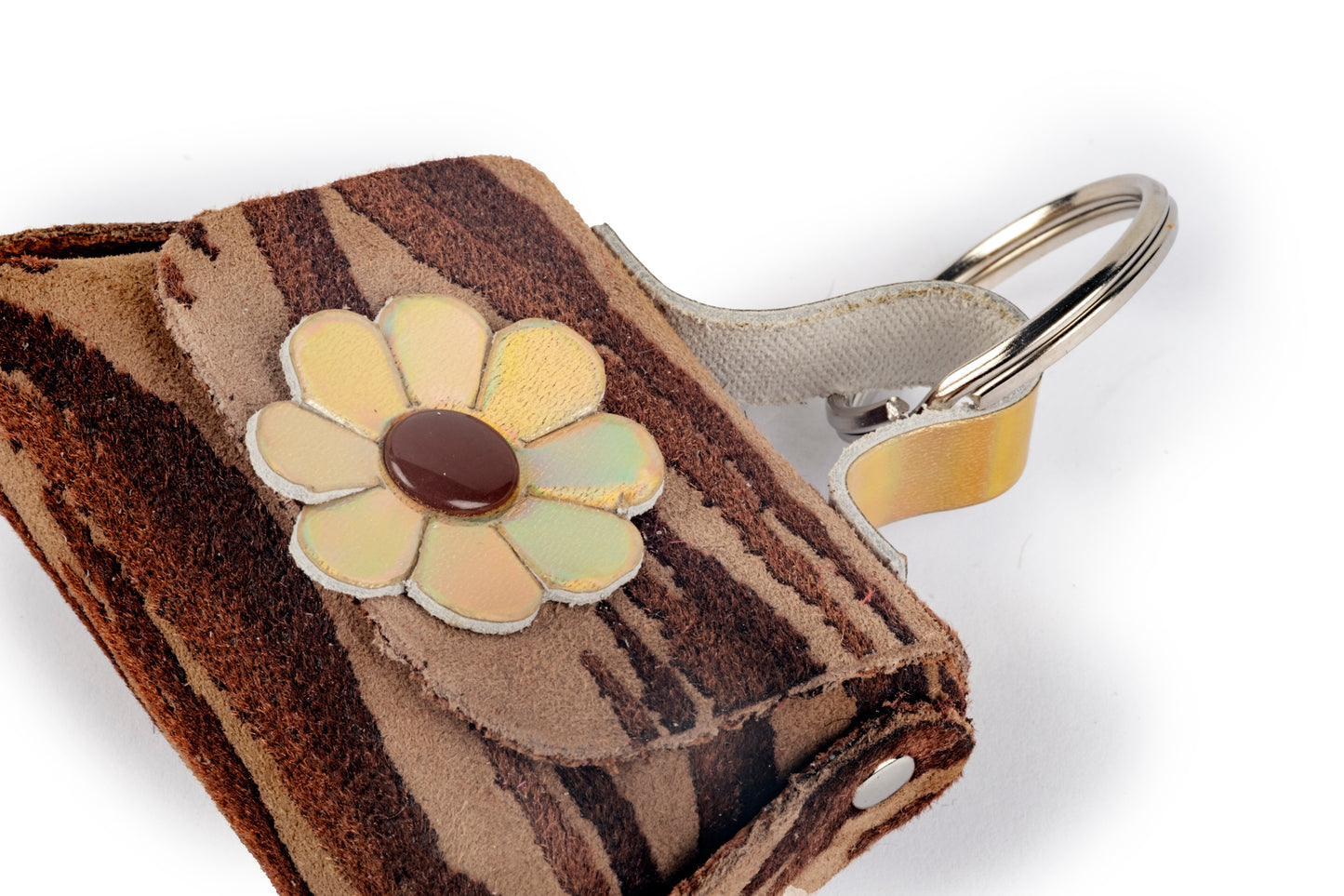 Portachiavi borsetta zebrata