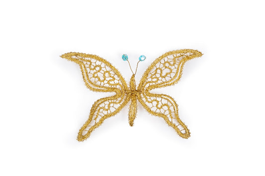 Decorazione farfalla in merletto