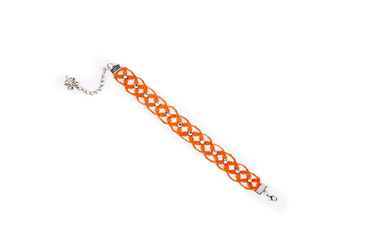 Bracciale Eugenia in tombolo color ocra