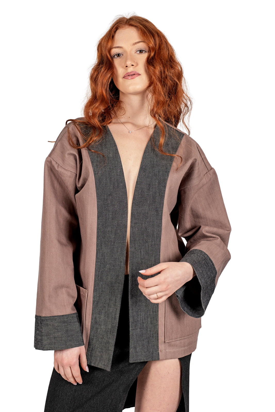 Urban Tiger jacket, handmade denim kimono