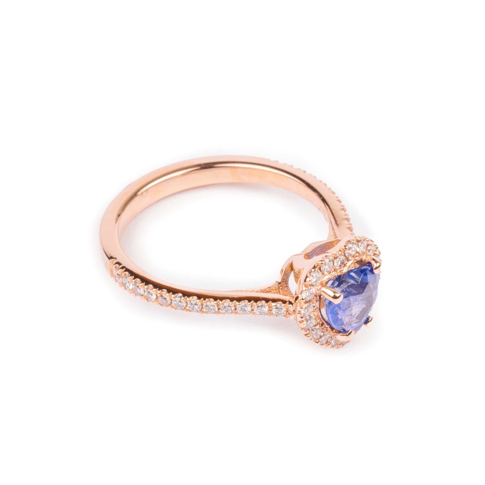 Anello Heart Blue Single