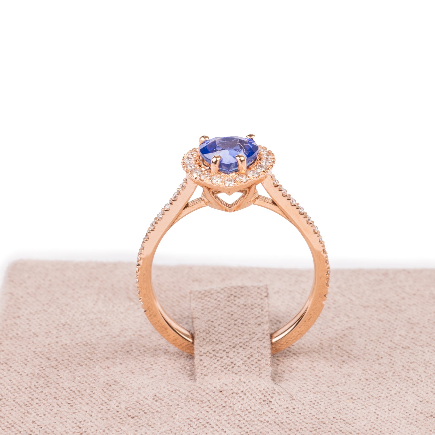 Anello Heart Blue Single