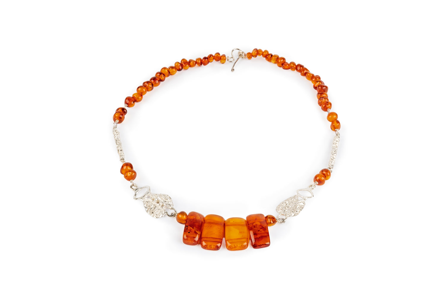 Girocollo argento e ambra