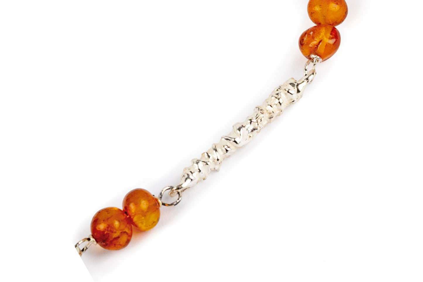 Girocollo argento e ambra