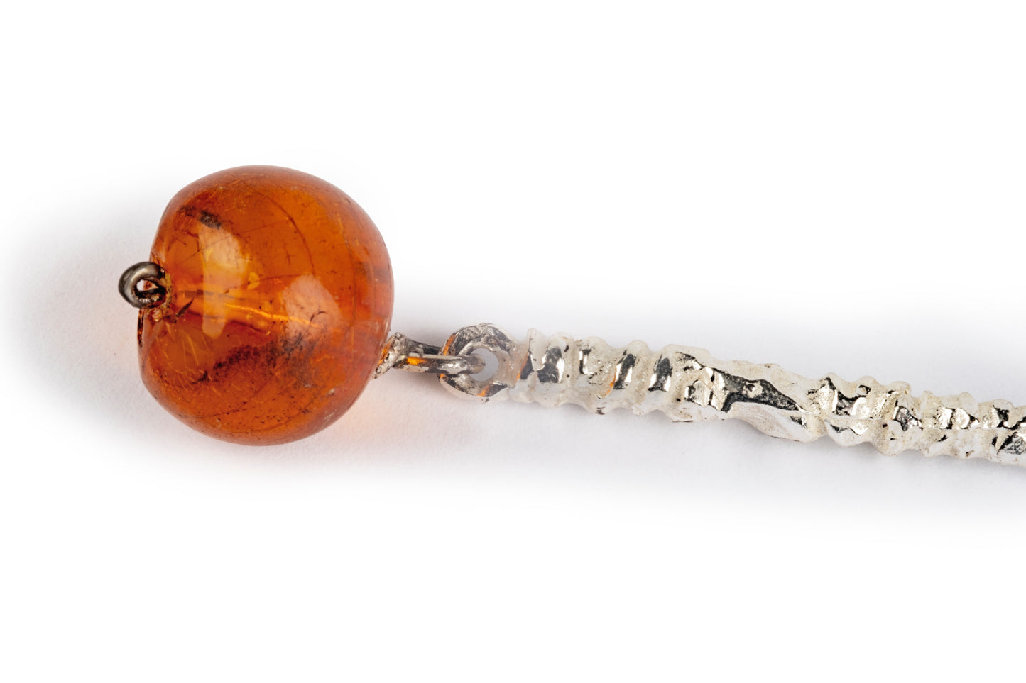 Orecchini argento e ambra